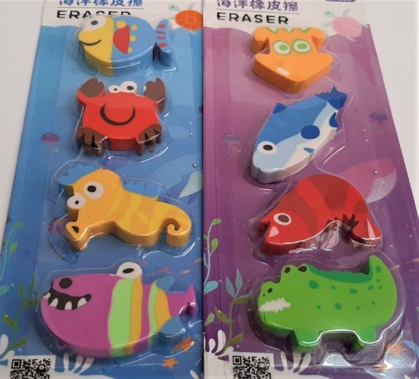 eraser-animals
